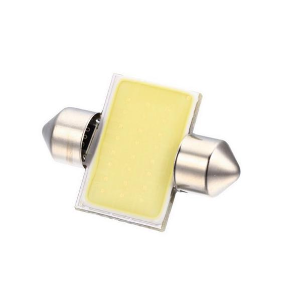 2pcs White 31mm 12smd COB LED Bulb Festoon Lamp For Car Dome Lights