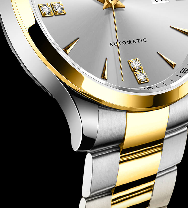 Đồng hồ nam chính hãng LOBINNI L19002-2, Chống nước 50m,Bh 24 tháng,Máy cơ Automatic,dây thép xịn