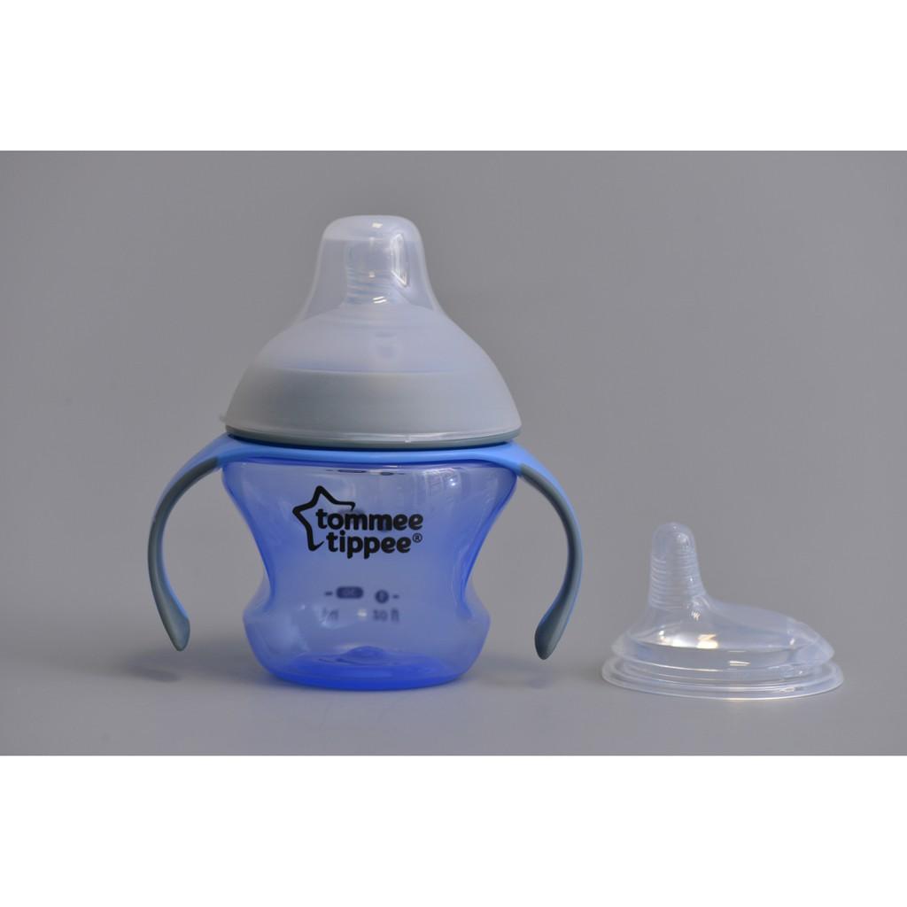 Ly uống nước đầu núm ti cho trẻ nhỏ 150ml tommee tippe , cho bé từ 4 tháng tuổi trở lên.