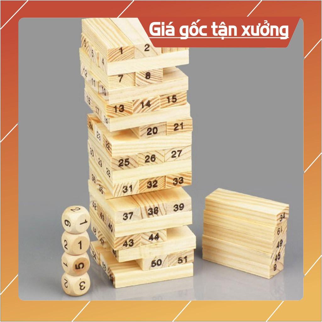 -XẢ HÀNG- Bộ đồ chơi rút gỗ 54 thanh mini