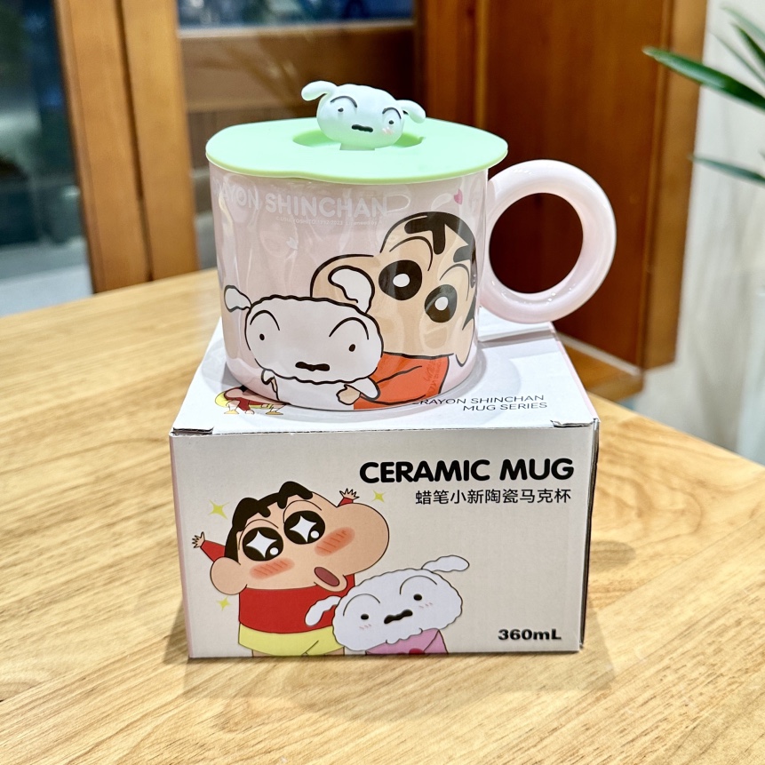 Ly Sứ Cao Cấp Hoạt Hình Crayon Shin Chan Thể Tích 400ml