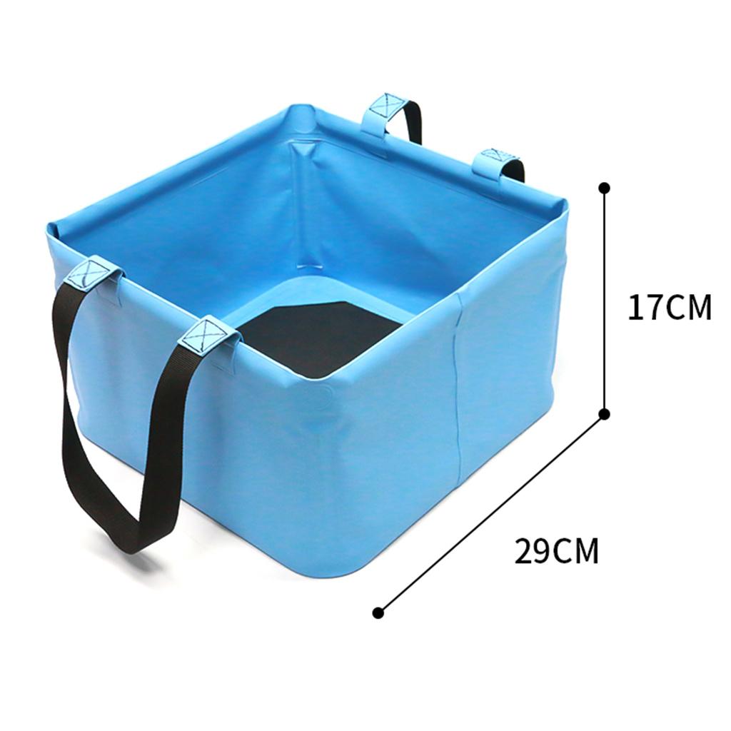 2PCS Folding Collapsible Water Container Camping Hiking Car Washing Bucket
