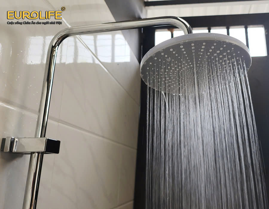 Cây sen nóng lạnh Đồng mạ Chrome Eurolife EL-SC928 (Trắng bạc)
