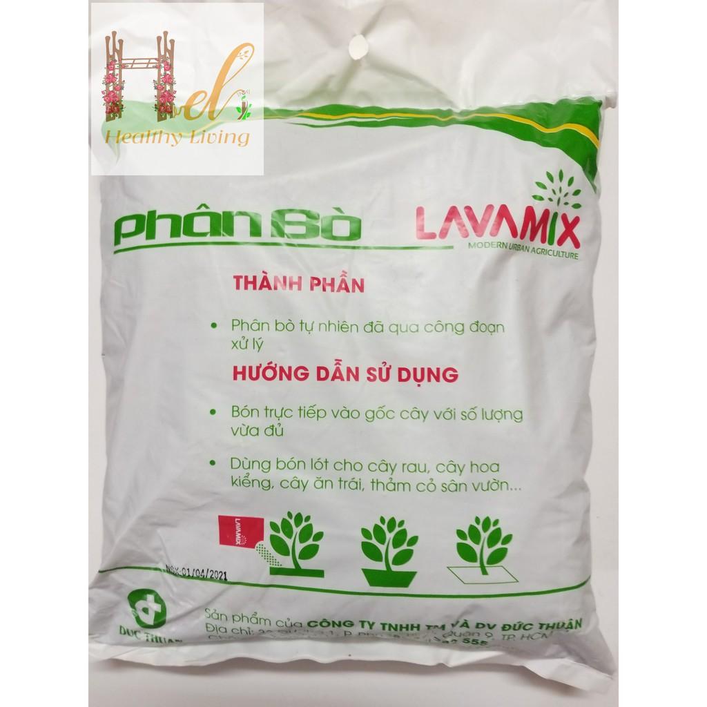 Phân Bò Đã Qua Xử Lý 3 dm3 - Lavamix Trồng Rau Sạch Bằng Đất Sạch, Xơ Dừa Và Phân Bón Hữu Cơ