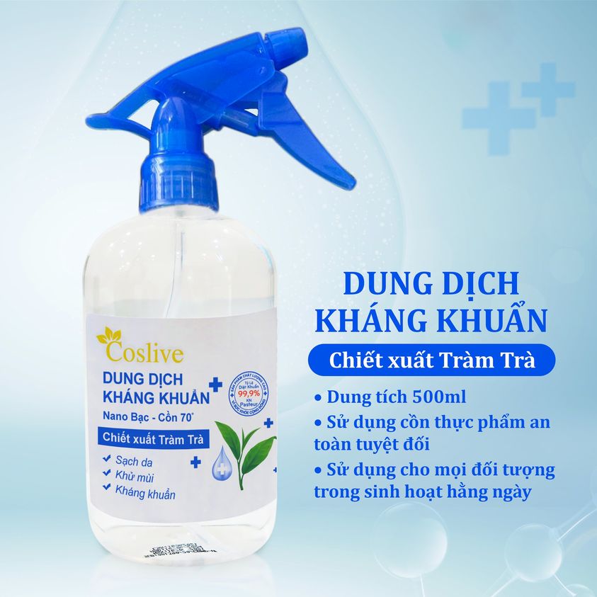 XỊT KHÁNG KHUẨN TRÀM TRÀ CỒN 70 ĐỘ