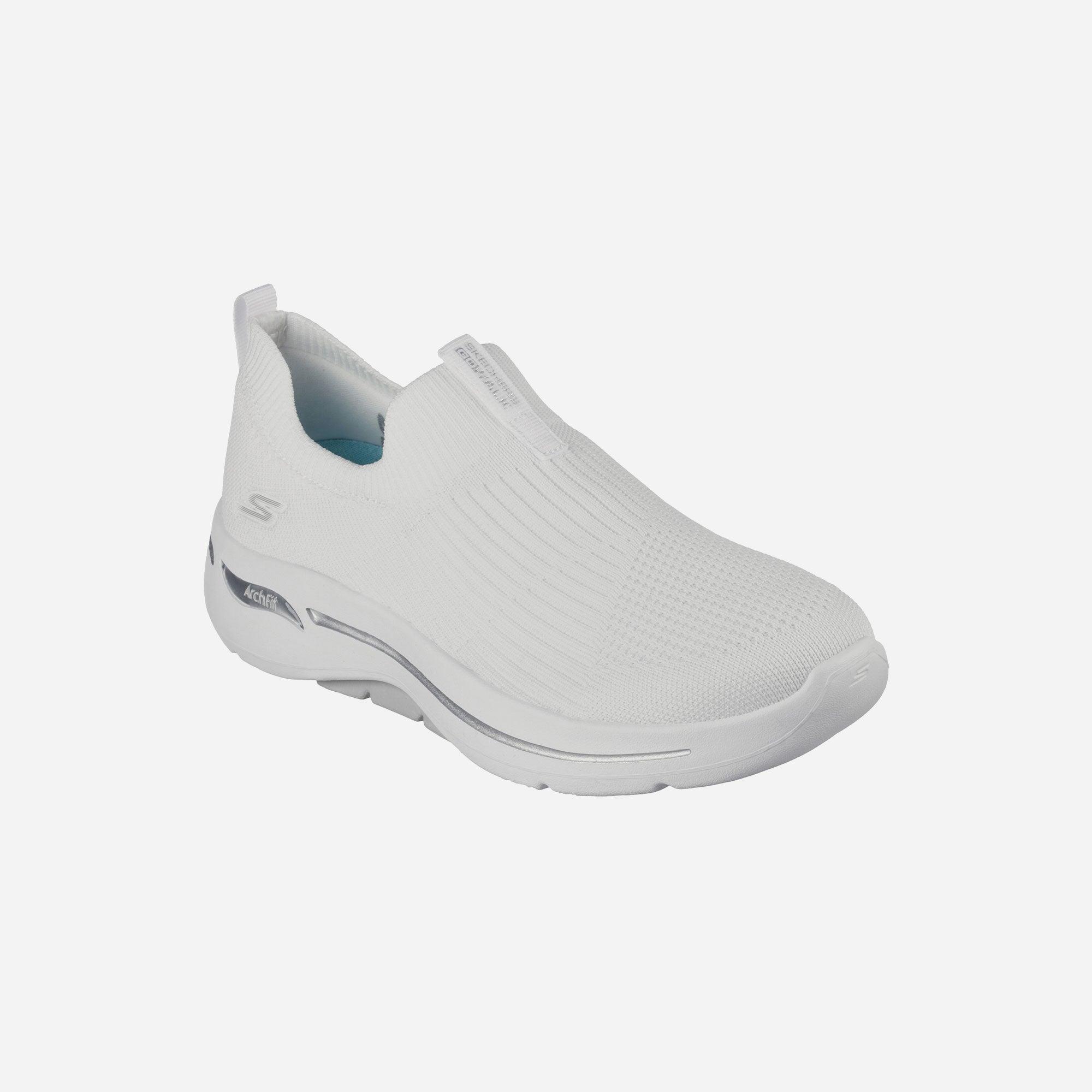 Giày thể thao nữ Skechers Go Walk Arch Fit - 124409-WHT