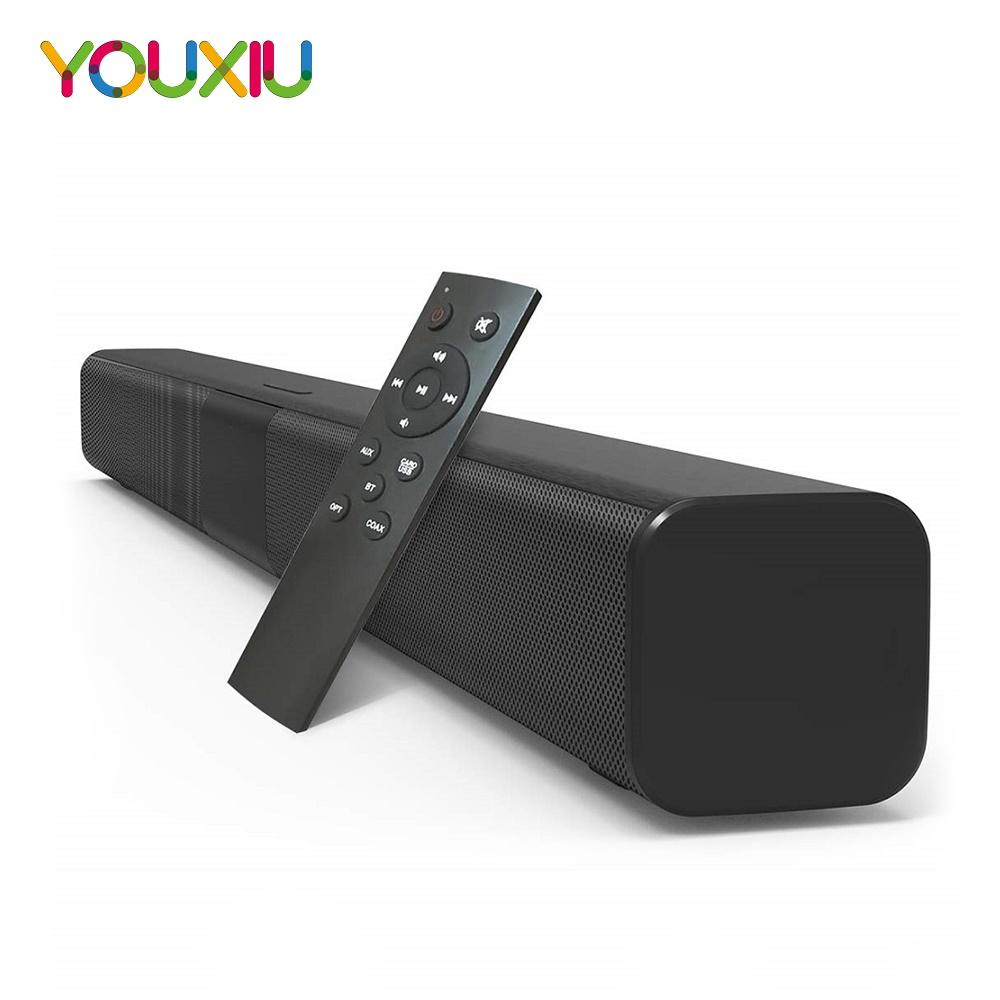 50W TV Soundbar Loa Bluetooth 5.0 có dây và không dây Rạp hát tại nhà Dàn âm thanh nổi Loa siêu trầm tích hợp với điều khiển từ xa Color: UK PLUG