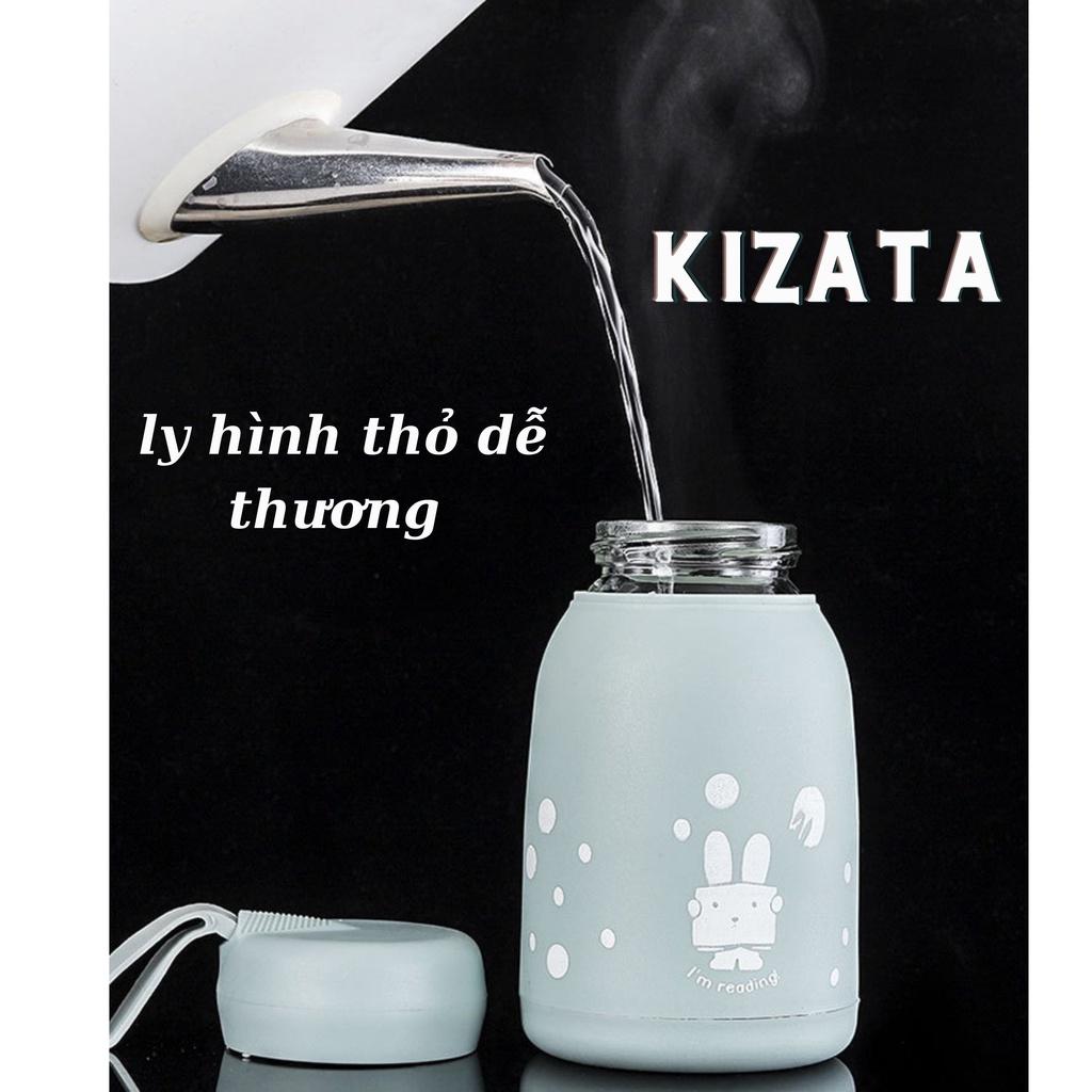 Cốc Thủy Tinh Hai Lớp Hình Thỏ Cute Ngộ Nghĩnh LT01