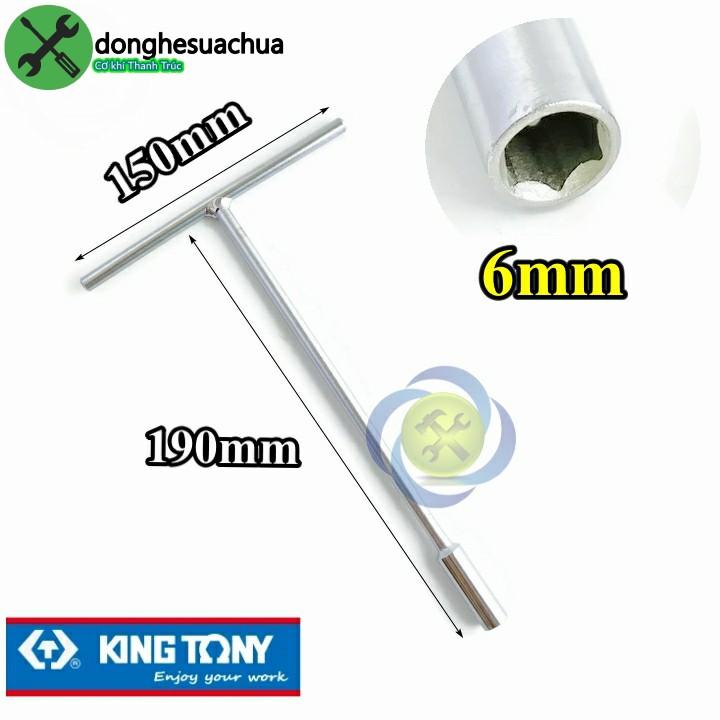 Tay vặn chữ T đầu 6mm Kingtony 118406M loại dài 190mm