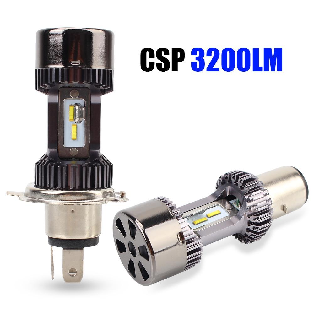 1 đèn pha LED H4 BA20D 30W cho xe máy