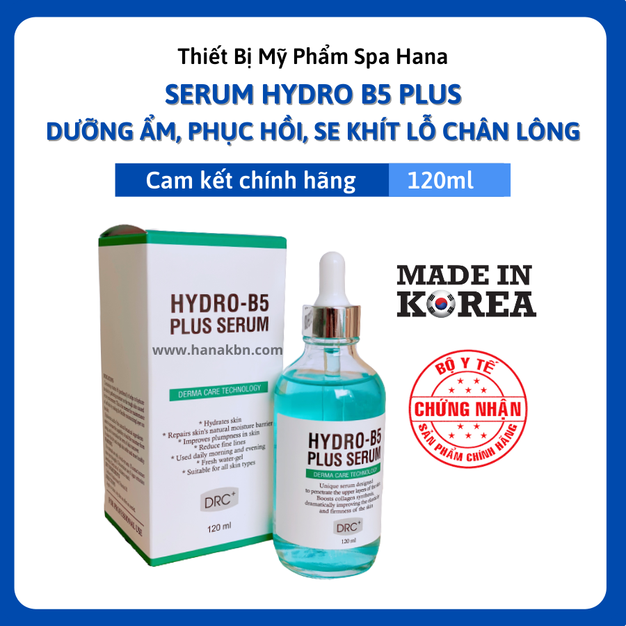 SERUM HYDRO B5 PLUS - 120ml - Dưỡng Ẩm, Phục Hồi, Căng Bóng, Se Khít Lỗ Chân Lông
