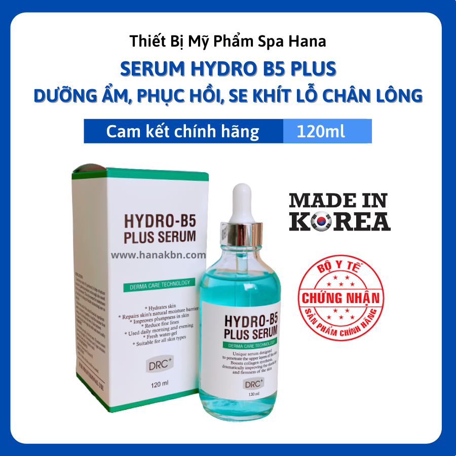 SERUM HYDRO B5 PLUS - 120ml - Dưỡng Ẩm, Phục Hồi, Căng Bóng, Se Khít Lỗ Chân Lông (Hàng Chính Hãng)