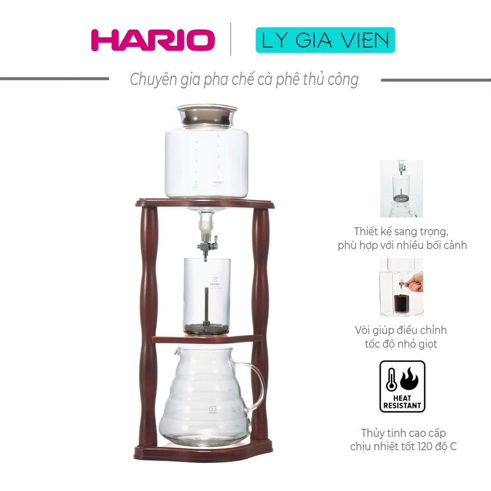 Bình Pha Cold Brew Phương Pháp Nước Nhỏ Giọt Hario Water Dripper