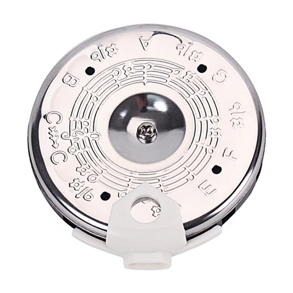 Violins Chromatic 13 Pitch Pipe Tuner with Case, Silver