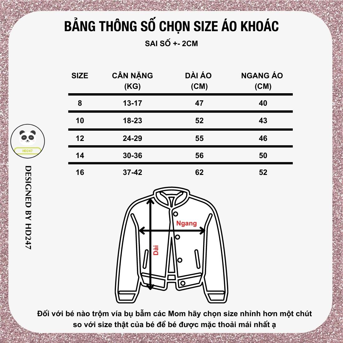 áo khoác trẻ em bé trai unisex in hình cá tính size đại form 14 42kg 0318 D