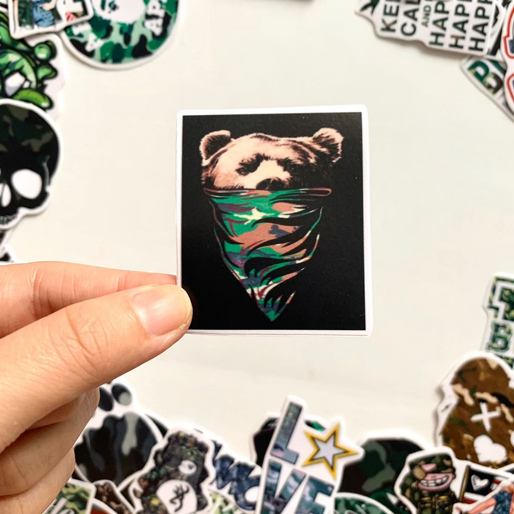 Bộ 20 Sticker Camo Rằn Ri Hình Dán Chủ Đề Họa Tiết Camouflage Quân Đội Cực Ngầu Chống Nước Decal Chất Lượng Cao Trang Trí Va Ly Du Lịch Xe Đạp Xe Máy Xe Điện Motor Laptop Nón Bảo Hiểm Máy Tính Học Sinh Tủ Quần Áo Nắp Lưng Điện Thoại