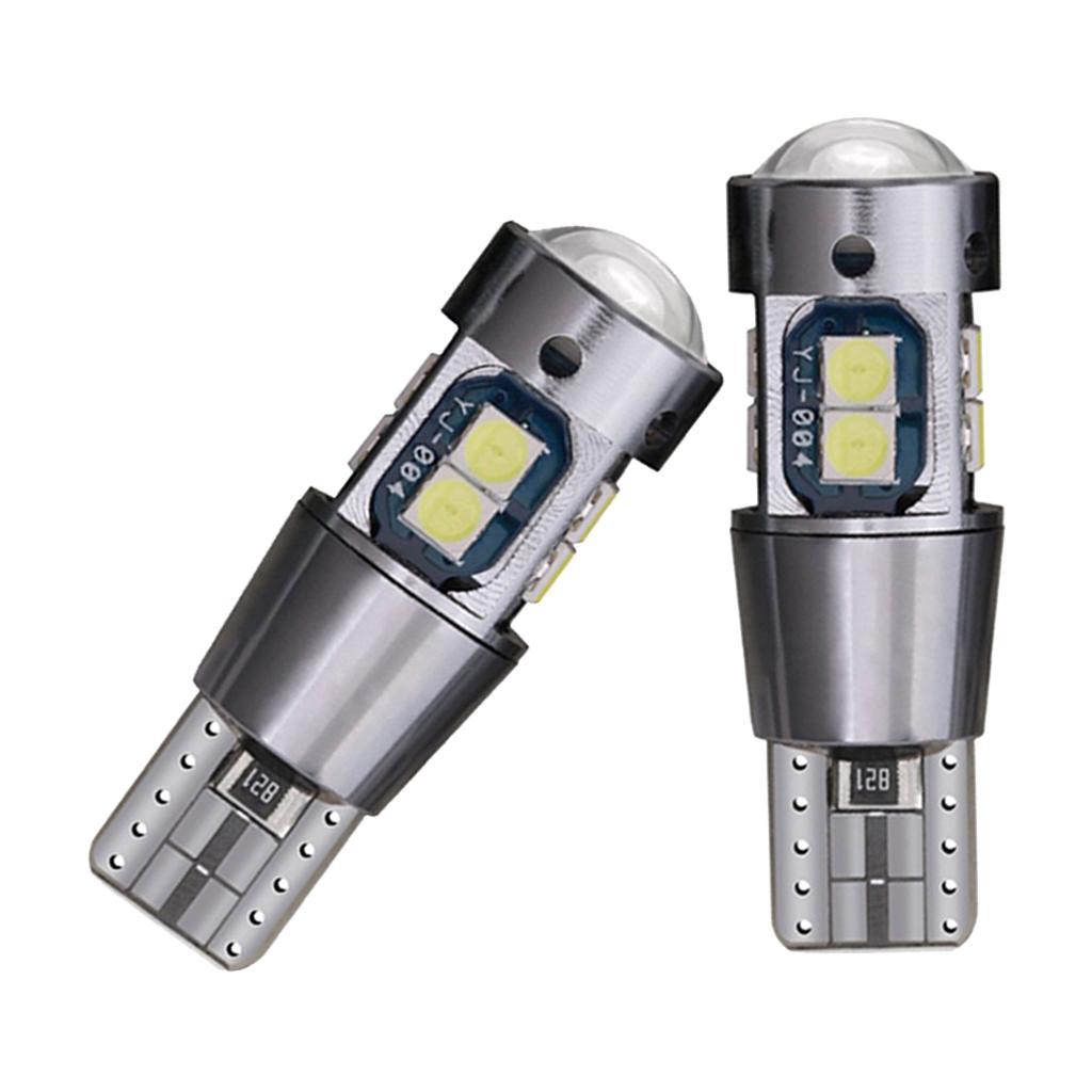 Pair T10-3030-10SMD 6000K White 1200LM LED Reading Light Bulbs Kit