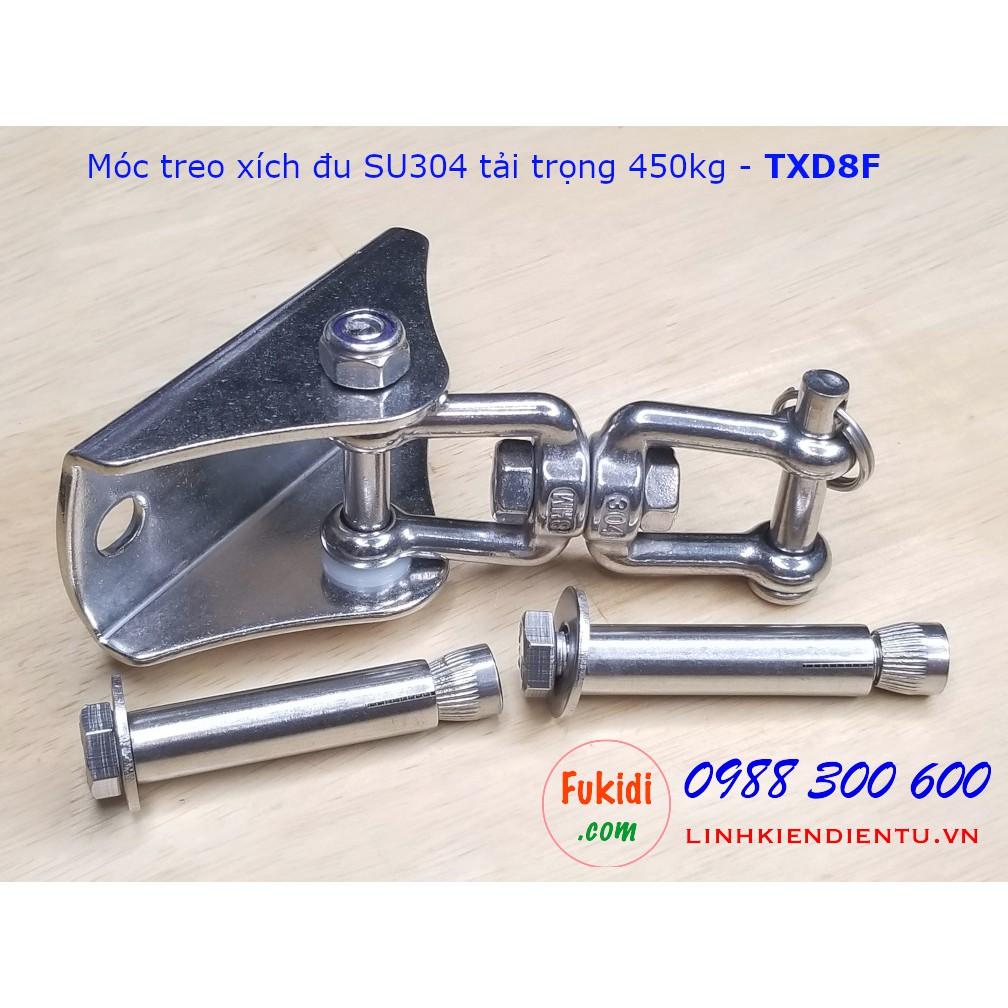 Móc treo xích đu, treo ghế đu, hình nỉa SU304 tải 450kg - TXD8F