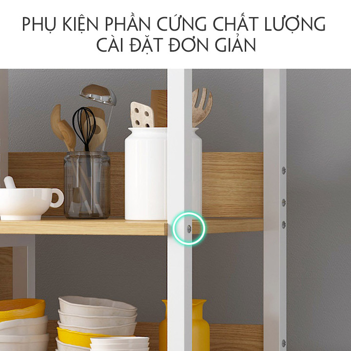 Kệ để đồ nhà bếp - Kệ lò vi sóng - Kệ bếp - Giá để đồ đa năng - giao màu ngẫu nhiên