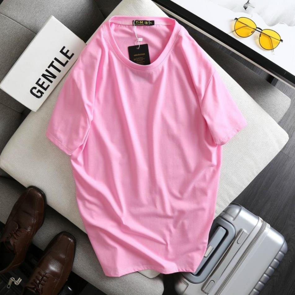 ÁO PHÔNG NAM NGẮN TAY CỔ TRÒN, Áo thun trơn nhiều màu