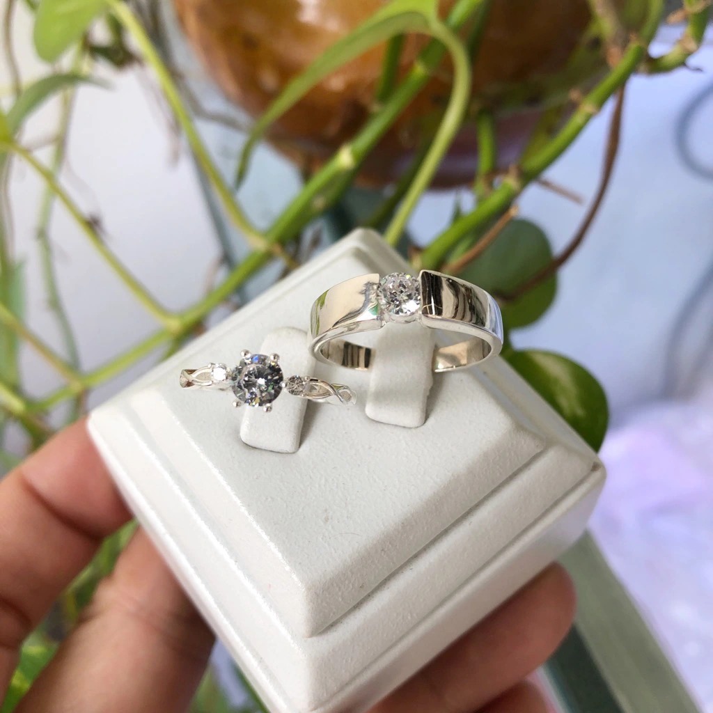 Nhẫn Đôi Bạc Nhẫn Cặp Bạc - Luôn Dõi Theo Em - BẠC HIỂU MINH NC618