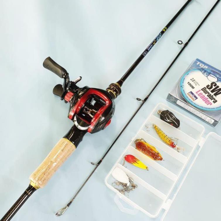 Bộ cần câu lure máy ngang cao cấp, cần câu MSX - BCM12-ngang