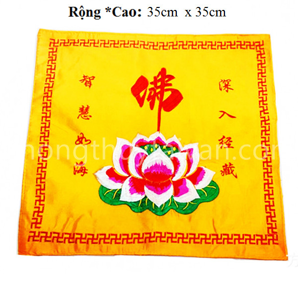 Túi vải Phật giáo SIÊU TIỆN 35cm 2 lớp satin