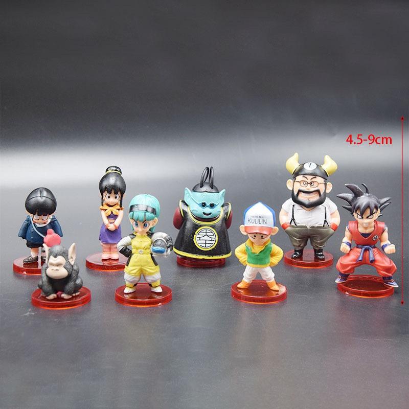 Mô hình Dragon Ball - WCF/DWC Vol.2 - Set 8 mẫu Goku Thần Kaio Bubbles Gohan Krillin Bulma ChiChi Ox Kin