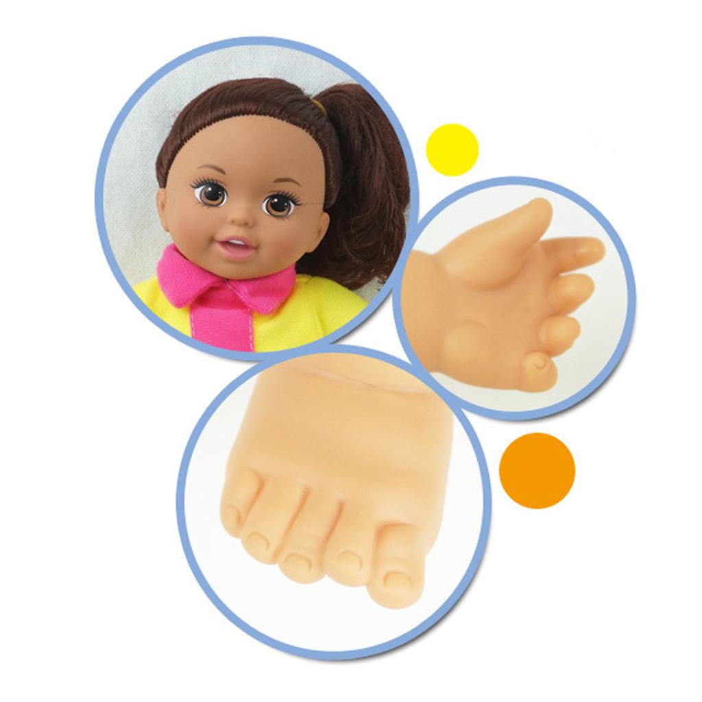 31cm Real Life Baby Girl Doll Vinyl African Newborn Infant In Clothes