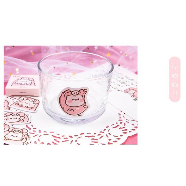 Bộ 46 Sticker Pink Hàn Quốc dán trang trí E72