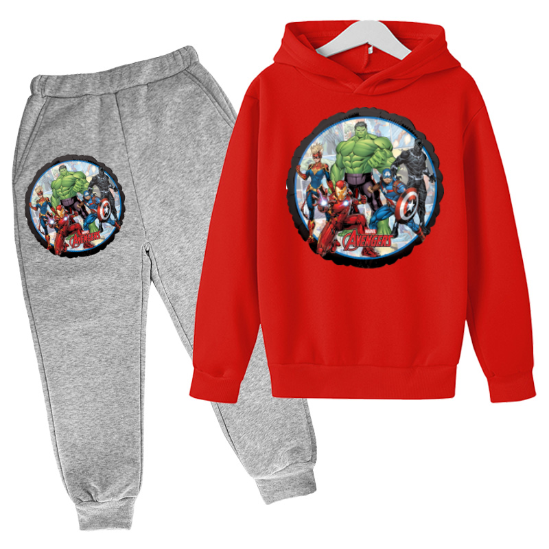 Spidermαn Áo Hoodie Siêu Anh Hùng Áo Hoodie Game Áo Hoodie Bộ Thu Trẻ Em Áo + Quần 2 Bộ Teen Dễ Thương Áo Hoodie bộ Bé Trai Quần Áo