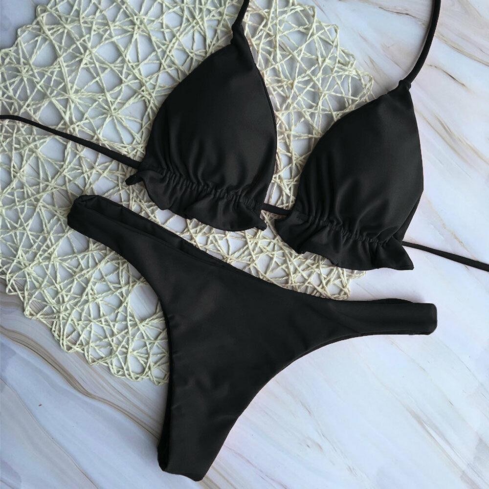 Đi Biển Bikini Mùa Hè Bộ Gợi Cảm Băng Brasil Đầu Thông Dưới Bộ Phụ Nữ Đi Biển Đẩy Lên Đồ Bơi Đồ Bơi