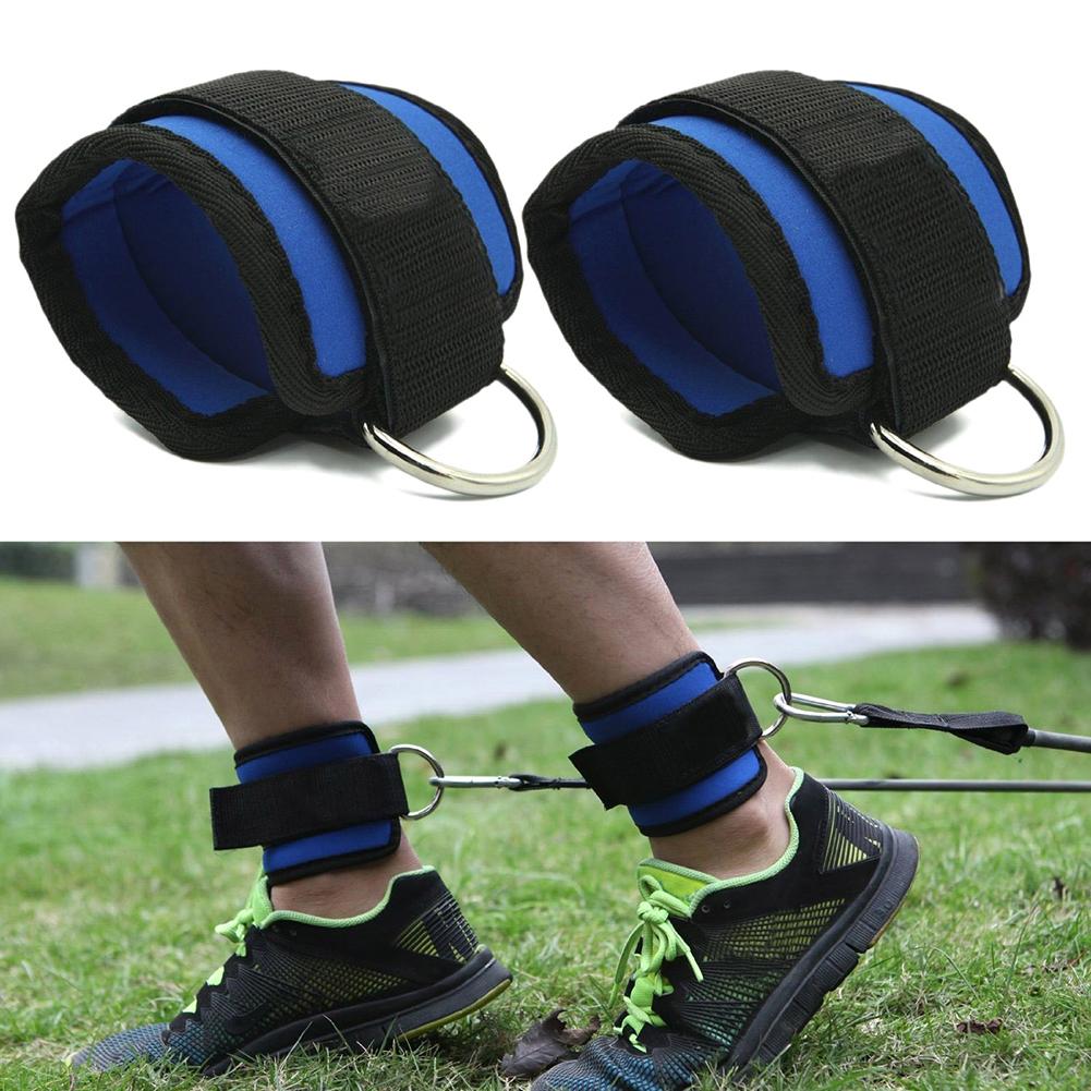 1 Dây Đeo Mắt Cá Chân Có Thể Điều Chỉnh Dây Đeo Mắt Cá Chân Chân Hỗ Trợ Bảo Vệ Mắt Cá Chân Cáp Kèm Đùi Chân Ròng Rọc D-Vòng dây Đeo Chân Bảo Vệ Color: single ring Blue