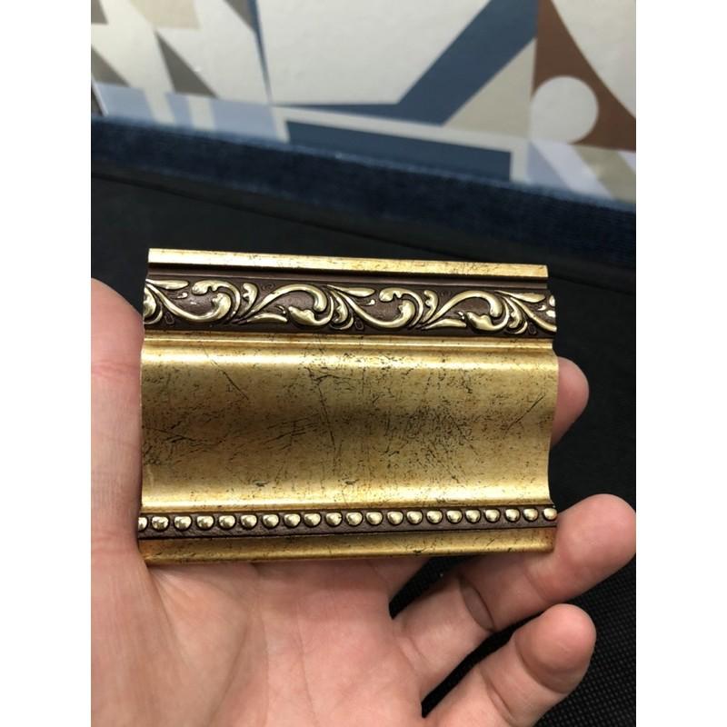 Chỉ nhựa composite vàng đồng giả cổ bản 6cm hoàn thiện bề mặt