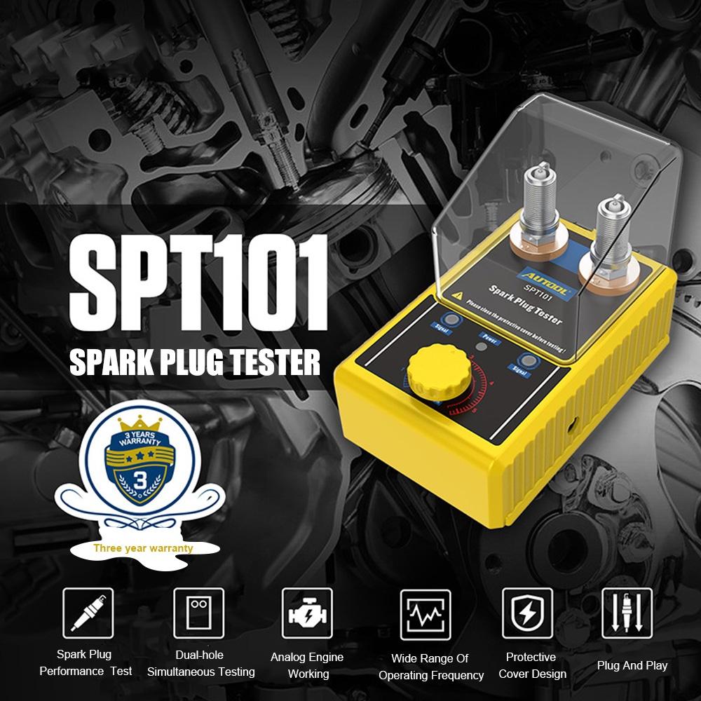 Thiết bị kiểm tra bugi đánh lửa 2 lỗ tự động có thể điều chỉnh 220V 110V cho xe hơi 12V