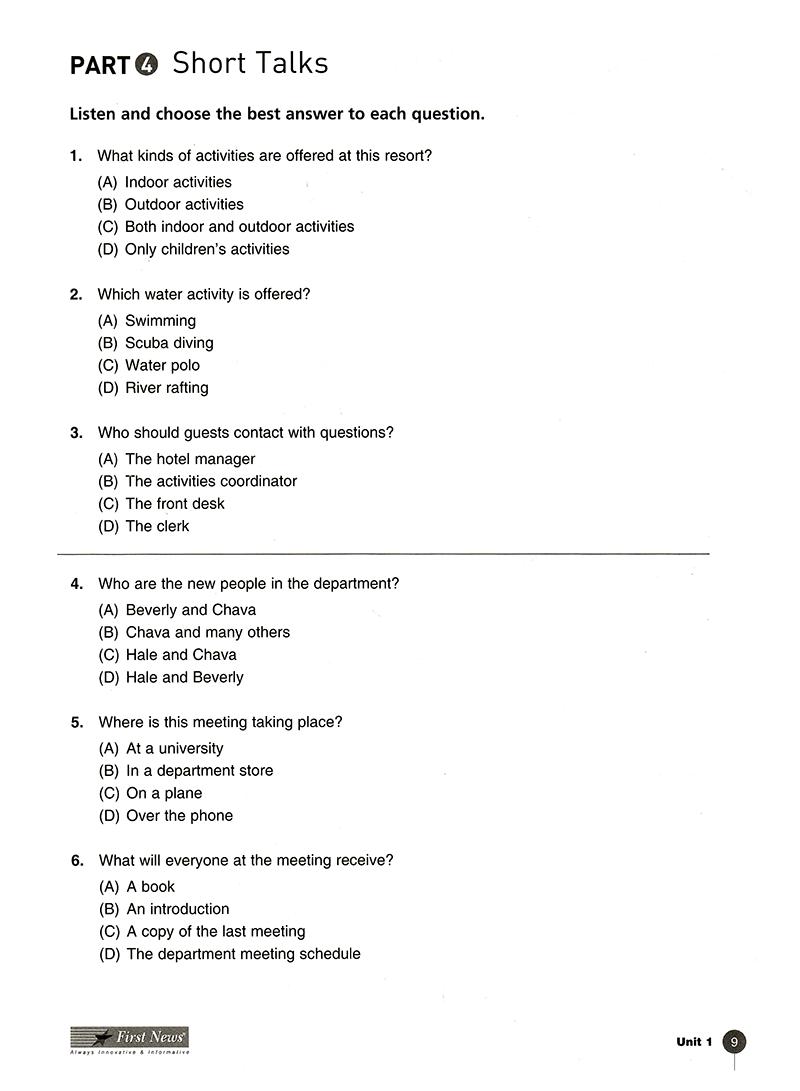 Developing Skills For The Toeic Test