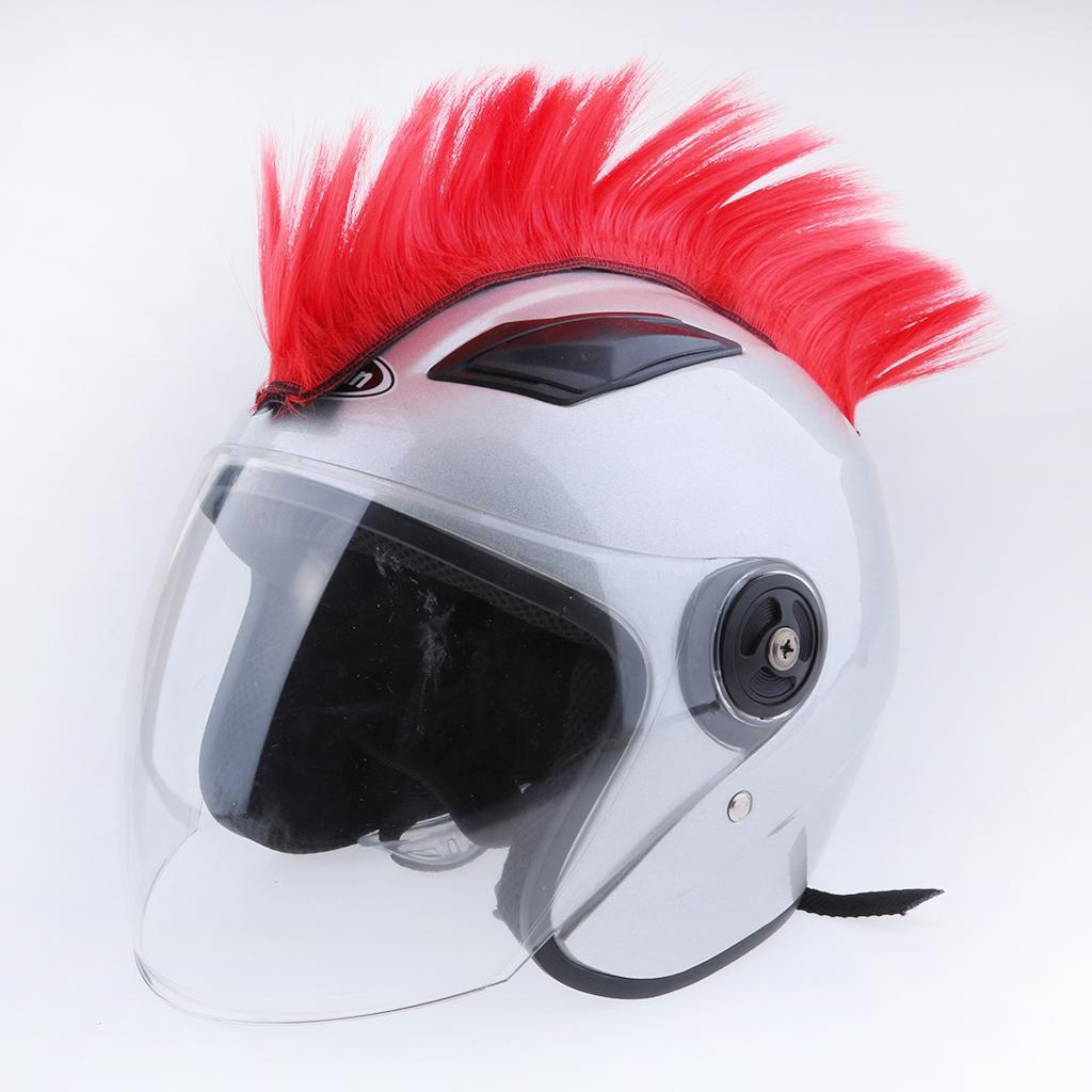 Motorcycle Adhesive    Hair  Skinhead Costumes  Red