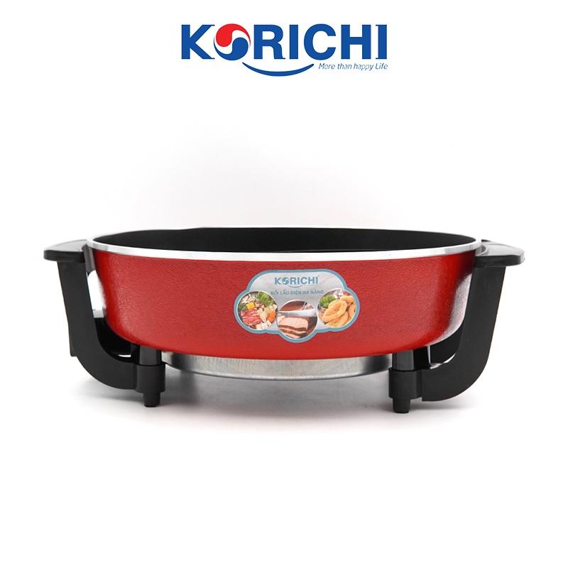 Nồi lẩu điện Korichi - KRC-3559 - 5.0L 1500W - Bảo hành 12 tháng (2 màu đỏ, ghi