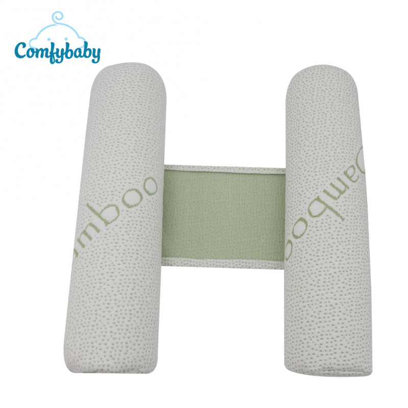 Gối chặn, gối ôm cho bé 2 trong 1 Comfybaby, sợi tre Bamboo, đai có thể tháo rời CF062020N06