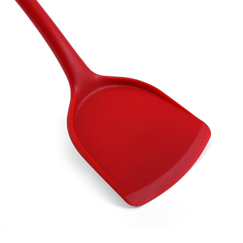 Đỏ Thìa Silicone Dụng Cụ Nấu Ăn Nhà Bếp Tiếp Liệu Thìa Đũa