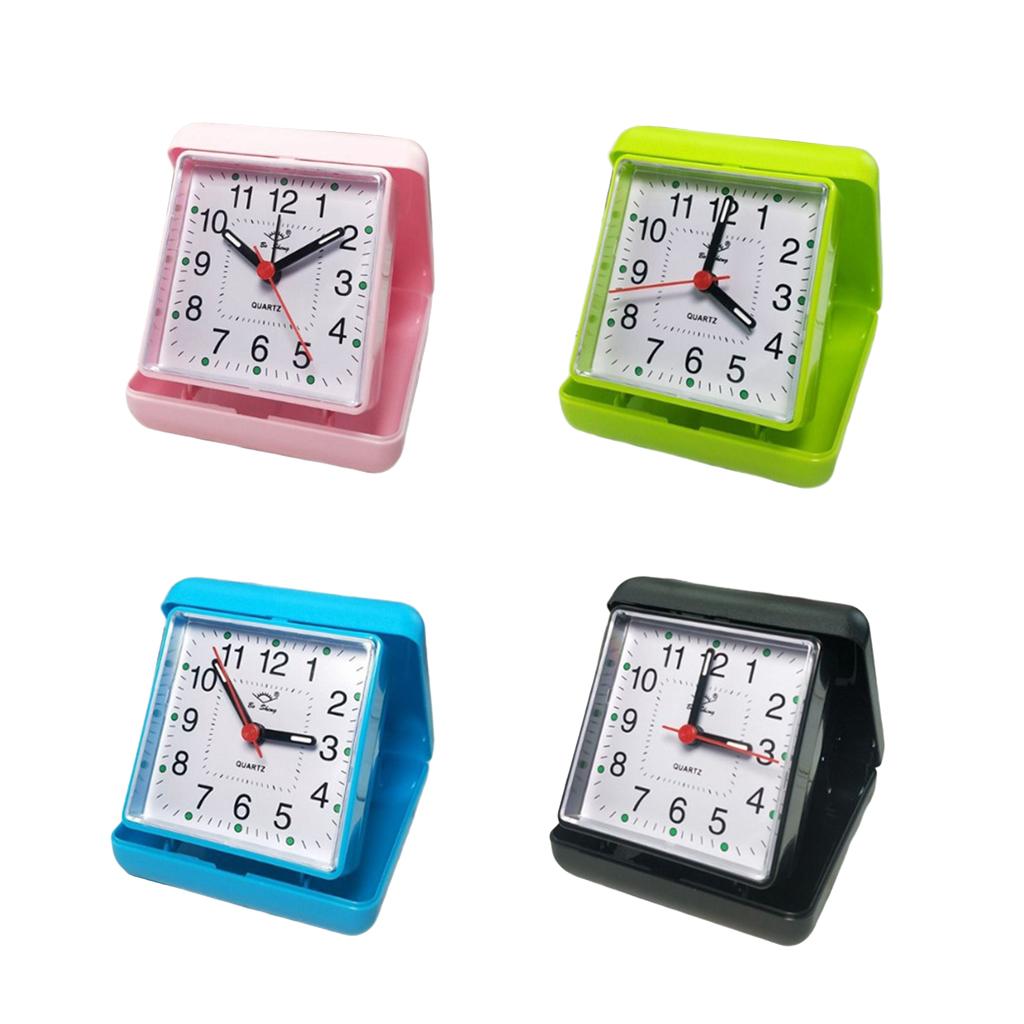 Mini Battery Travel Alarm Clock Classic Simple Square Mini Alarm-Clock