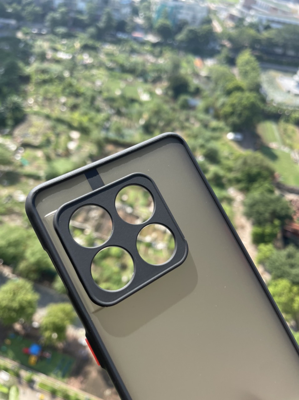 Ốp lưng cho Oneplus 10 Pro nhám viền màu che camera