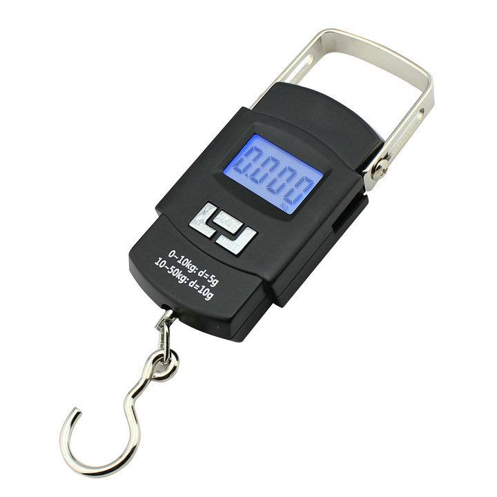 Câu cá điện tử cân bằng, màn hình LCD đánh cá tỷ lệ 55kg Backlit Libre Digital Electronic-USB Sạc có thể sạc lại
