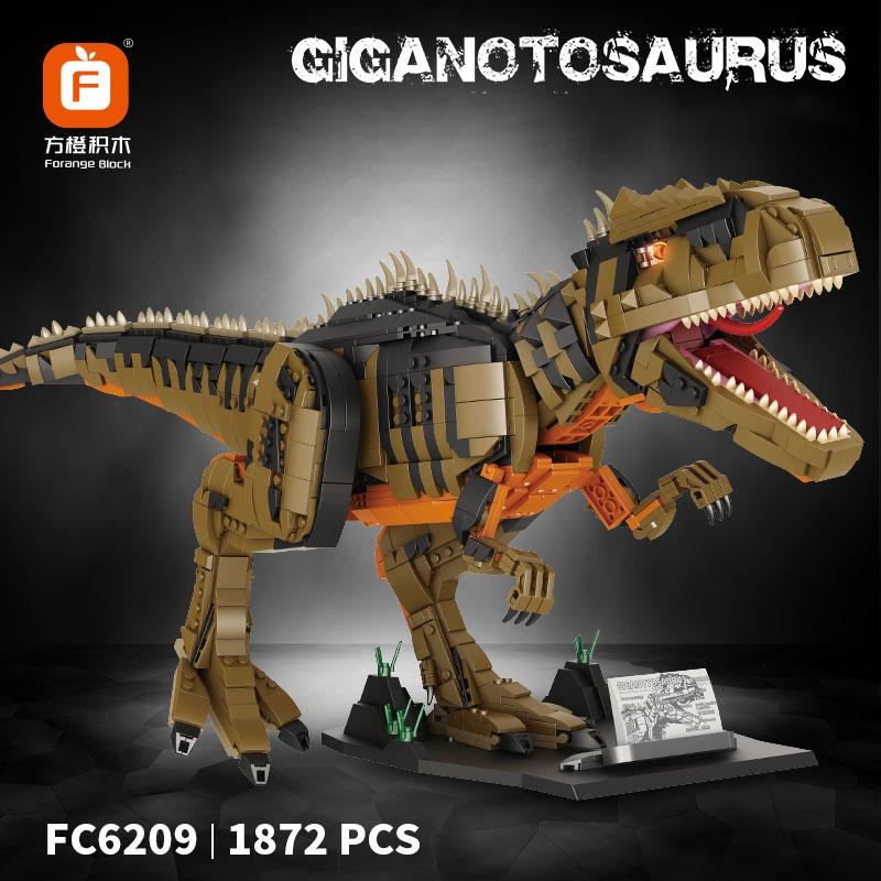 Đồ chơi Lắp ráp Khủng Long ăn thịt Giganotosaurus, FC6209 Xếp hình thông minh, Mô hình Khủng Long