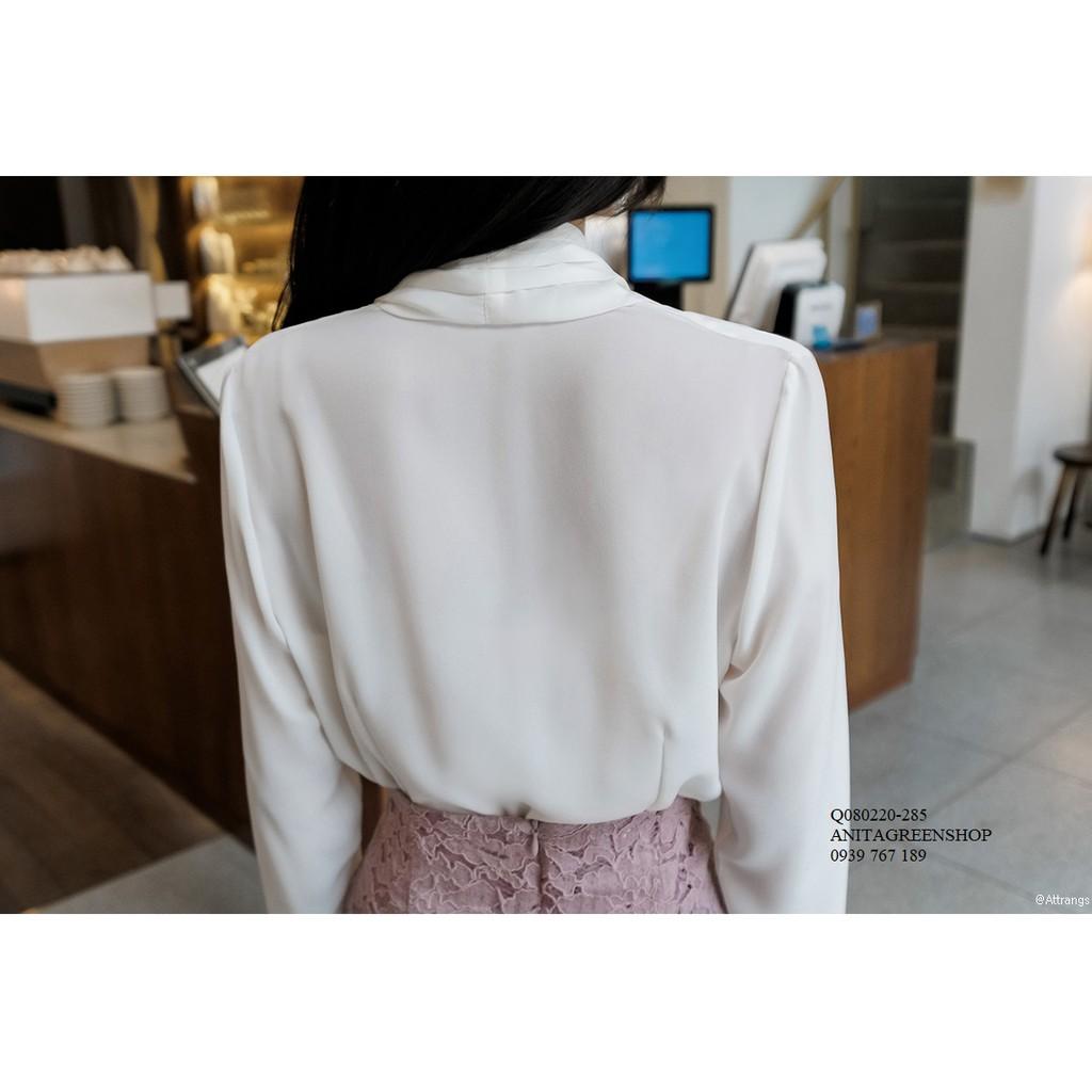 Q080220 ÁO KIỂU NỮ ĐẮP CHÉO TAY LOE