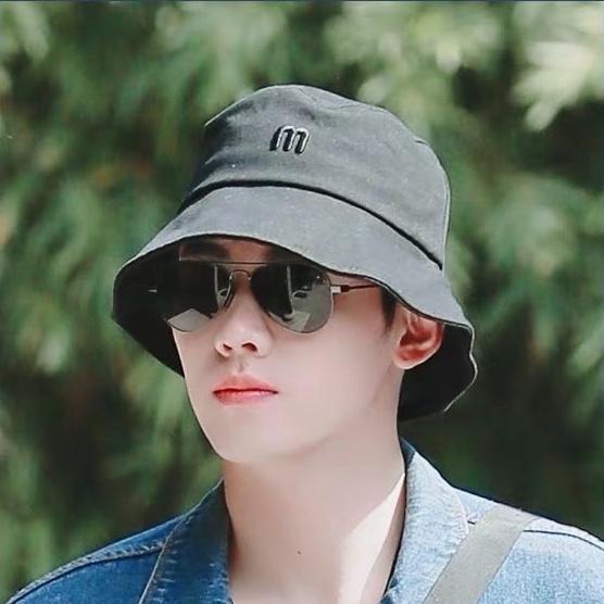 Mũ bucket ulzzang chữ M dày dặn form chuẩn