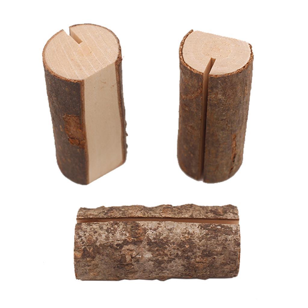 30x Wooden Table Number Holders Wooden Place Card Holder Wedding Card Holder