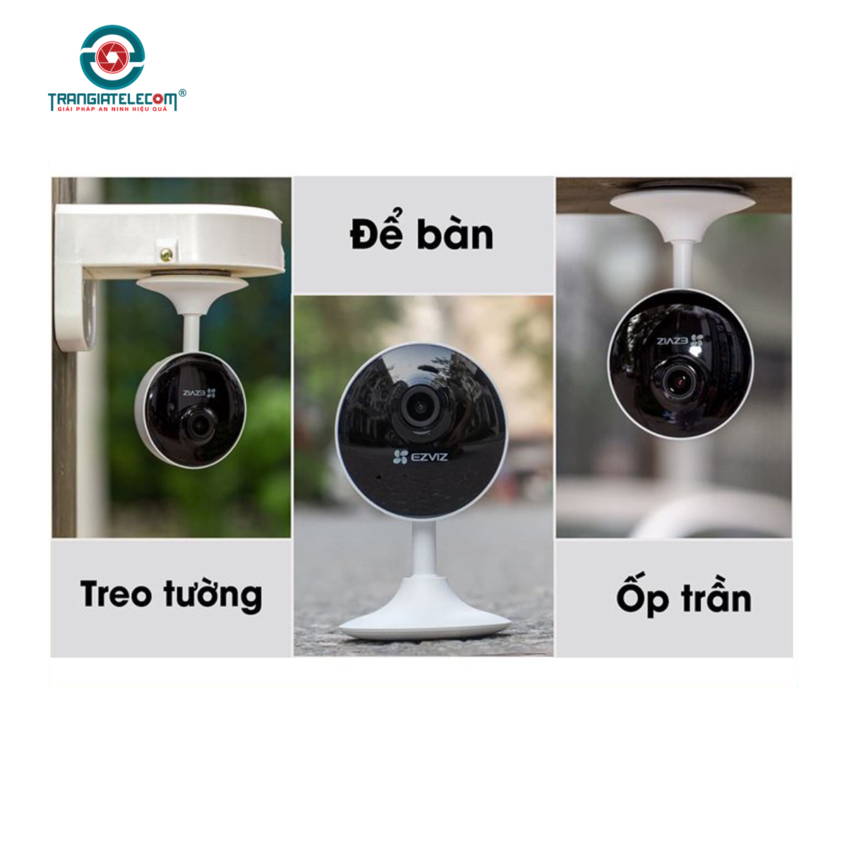 Camera wifi trong nhà Ezviz C1C-B 2MP đàm thoại 2 chiều - Hàng chính hãng