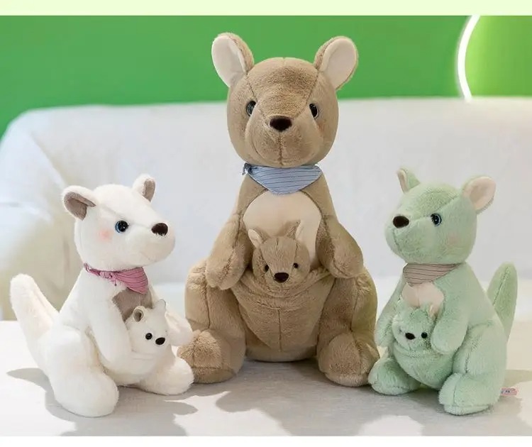 Thú nhồi bông chuột túi Kangaroo cute - Size 45cm - Quà tặng chuột bông kangaroo ôm con êm mịn cho bé