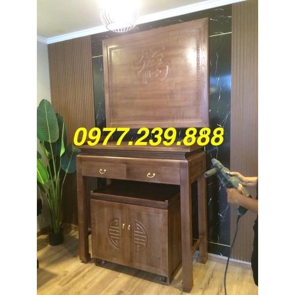 Bộ bàn thờ sồi chung cư 100%